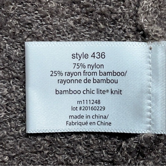 Barefoot Dreams Cardigan Womens Size L XL Bamboo Chic Lite Cocoa Ombre 436 - Picture 10 of 14